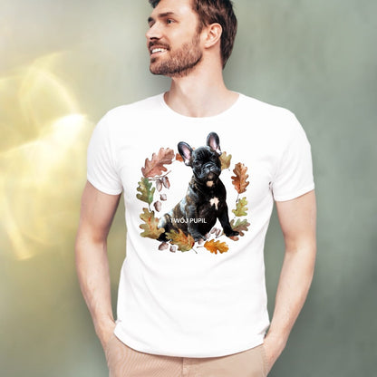 T-shirt z nadrukiem Twój Pupil na koszulce Biały / Czarny / Unisex / Jesień 7