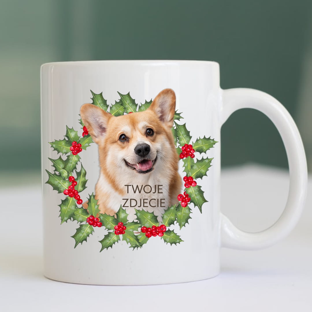 Personalizowany Kubek ze zdjęciem Twojego Pupila / Boże Narodzenie 4