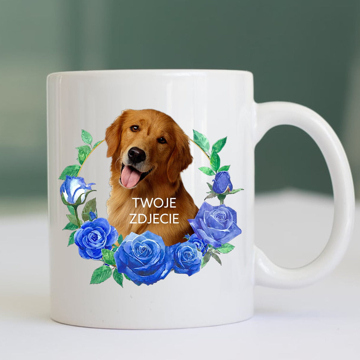 Personalizowany Kubek ze zdjęciem Twojego Pupila / Róża 4