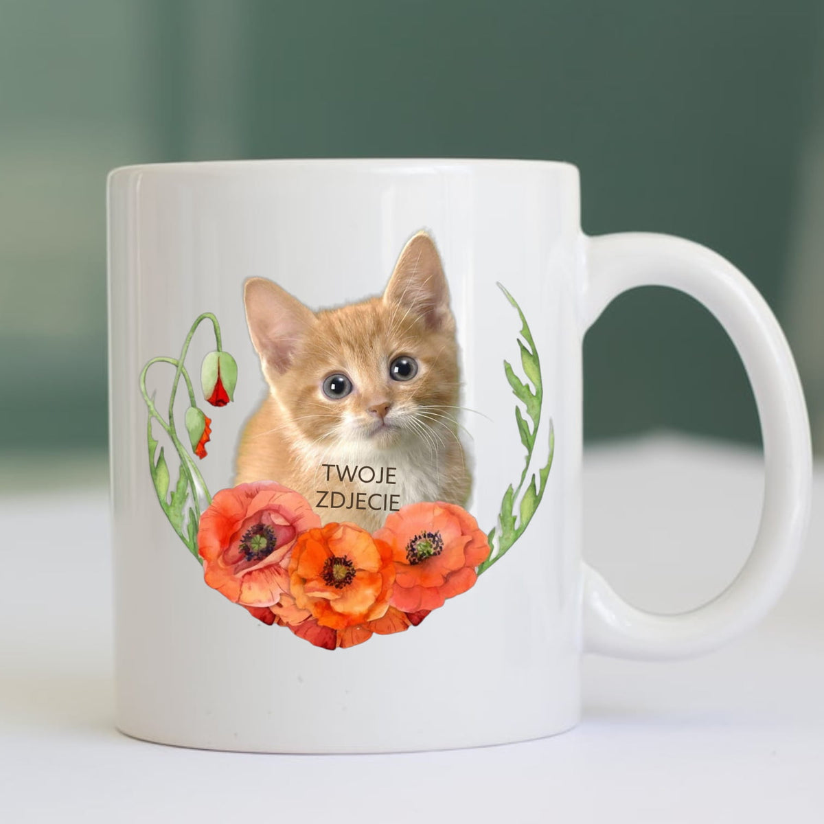 Personalizowany Kubek ze zdjęciem Twojego Pupila / Maki 1