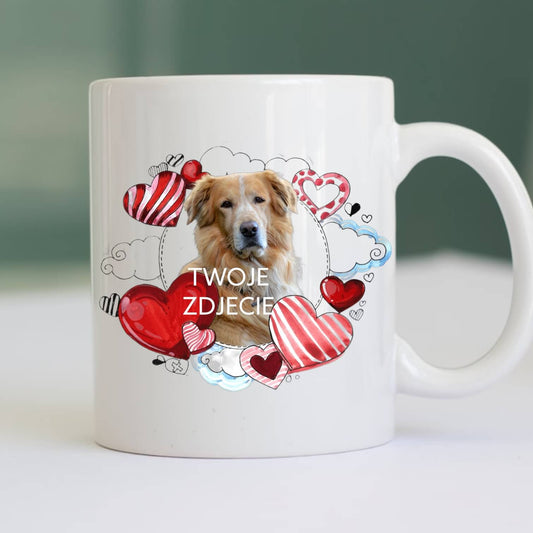 Personalizowany Kubek ze zdjęciem Twojego Pupila / Serce 5