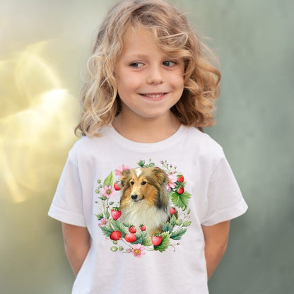 Koszulka z Twoim Pupilem Personalizacja / Biała / Czarna / Dziecięca Unisex / Truskawki 2