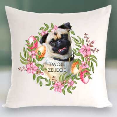Personalizowany Prezent Poduszka z Twoim Pupilem / Wielkanoc 2
