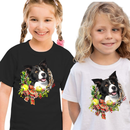 Koszulka z Twoim Pupilem Personalizacja / Biała / Czarna / Dziecięca Unisex / Boże Narodzenie 11