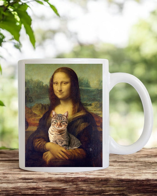 Personalizowany Kubek ze zdjęciem Twojego Pupila / Mona Lisa