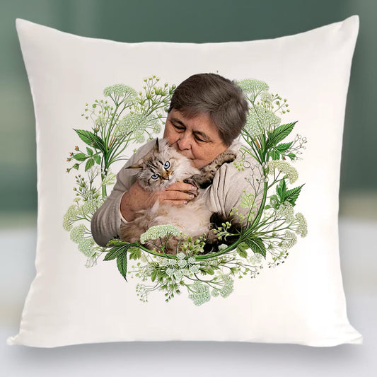 Personalizowany Prezent Poduszka z Twoim Pupilem / Zielono Mi