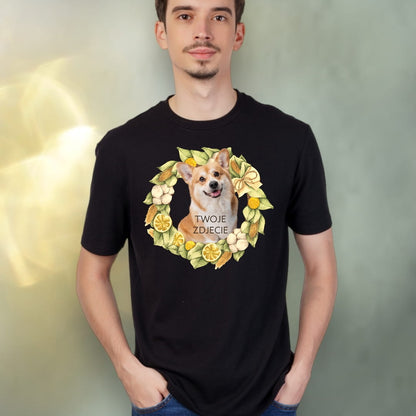 T-shirt z nadrukiem Twój Pupil na koszulce Biały / Czarny / Unisex / Cytryny 3