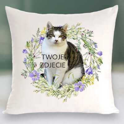 Personalizowany Prezent Poduszka z Twoim Pupilem / Wiosna 3