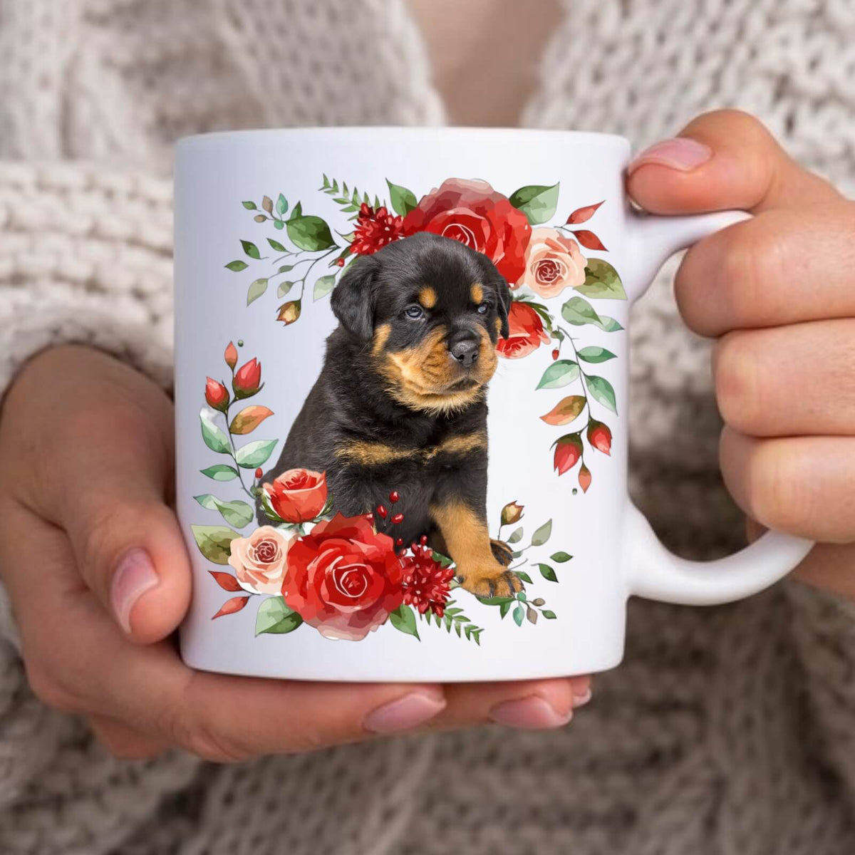 Personalizowany Kubek ze zdjęciem Twojego Pupila / Róża 3