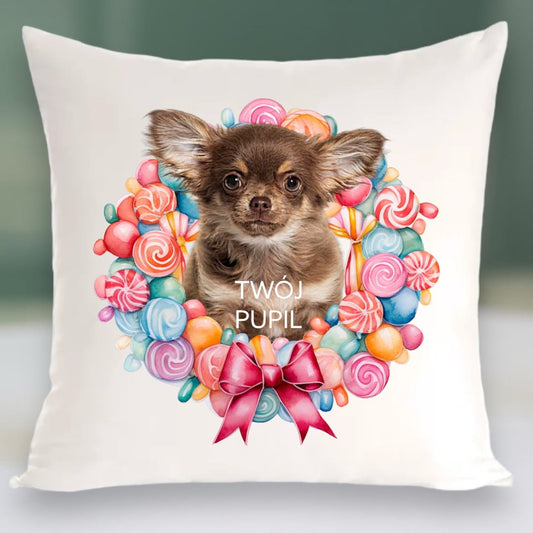 Personalizowany Prezent Poduszka z Twoim Pupilem / Cukierki 1