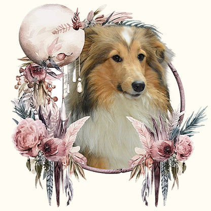 Koszulka z Twoim Pupilem Personalizacja / Biała / Czarna / Dziecięca Unisex / Boho 2