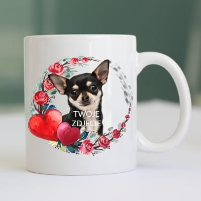 Personalizowany Kubek ze zdjęciem Twojego Pupila / Serce 12
