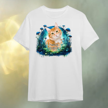 T-shirt z nadrukiem Twój Pupil na koszulce Biały / Czarny / Unisex / Magia 1