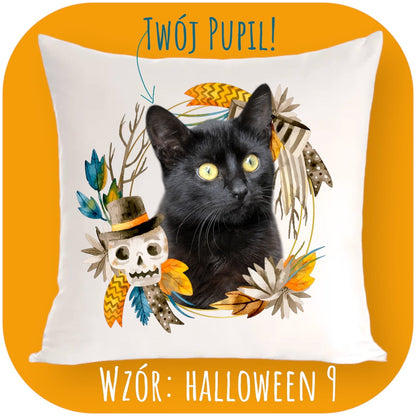 Personalizowany Prezent Poduszka z Twoim Pupilem / Halloween 9