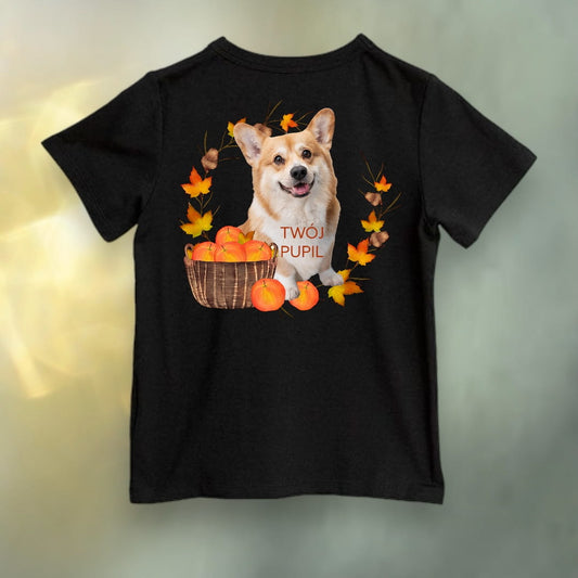 Koszulka z Twoim Pupilem Personalizacja / Biała / Czarna / Dziecięca Unisex / Jesień 2
