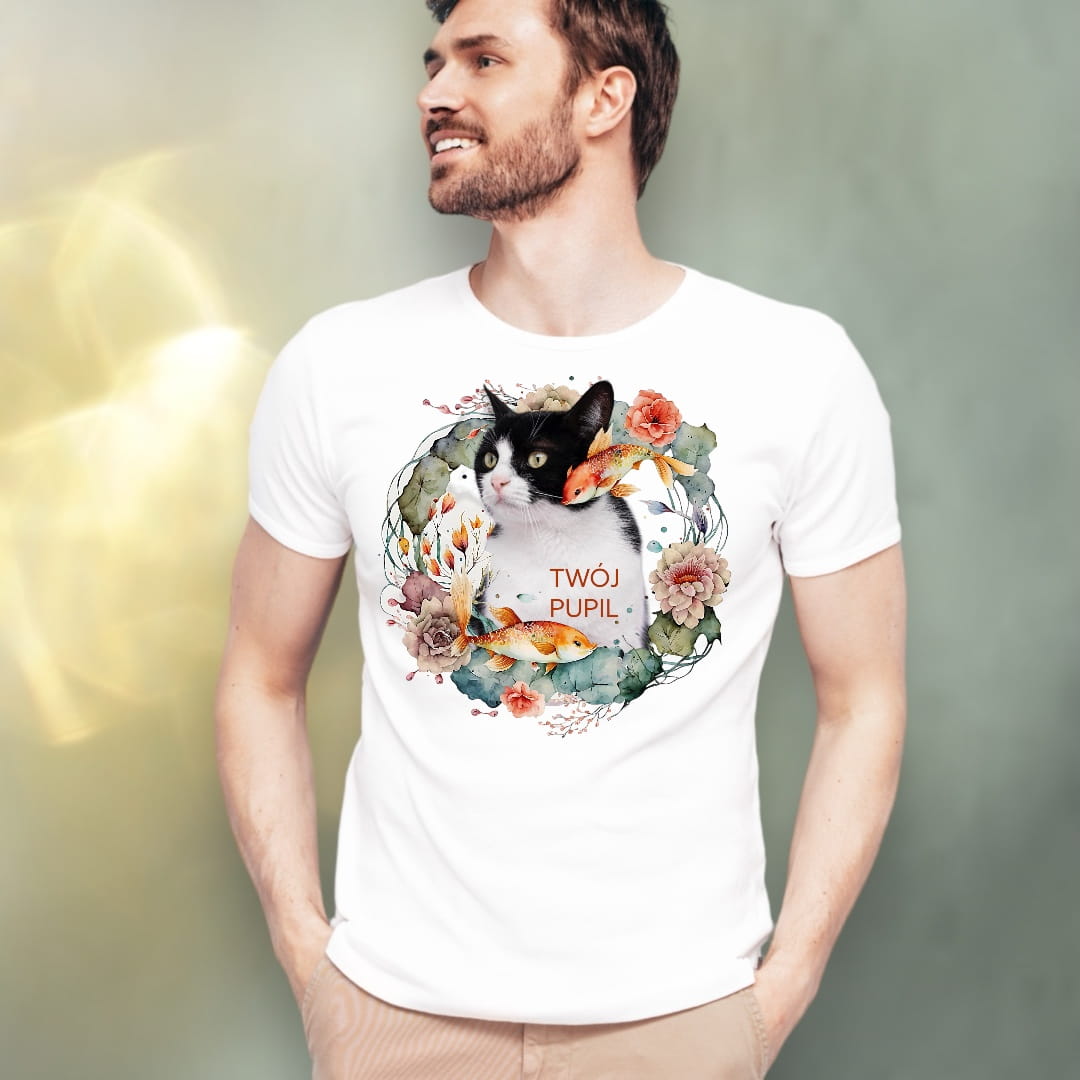 T-shirt z nadrukiem Twój Pupil na koszulce Biały / Czarny / Unisex / Morskie opowieści 3