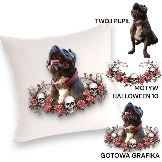 Personalizowany Prezent Poduszka z Twoim Pupilem / Halloween 10