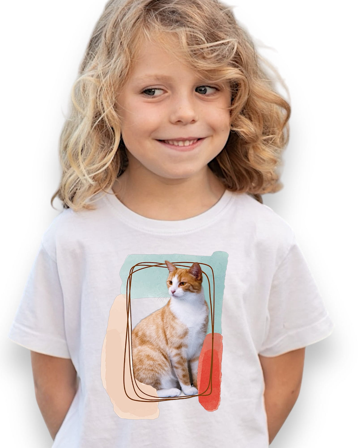 Koszulka z Twoim Pupilem Personalizacja / Biała / Czarna / Dziecięca Unisex / Pastele
