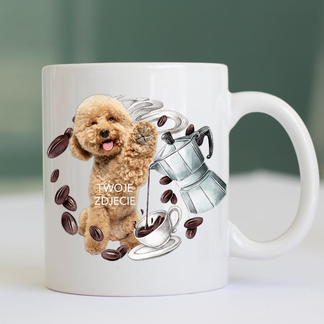 Personalizowany Kubek ze zdjęciem Twojego Pupila / Smaczna kawusia 1