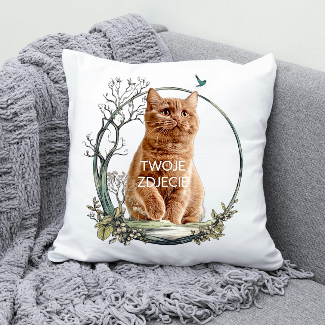 Personalizowany Prezent Poduszka z Twoim Pupilem / Krajobraz 2