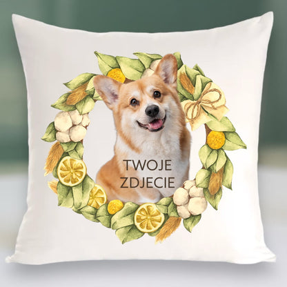 Personalizowany Prezent Poduszka z Twoim Pupilem / Cytryny 3