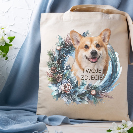 Personalizacja eko Torba ze zdjęciem Twojego Pupila / Boże Narodzenie 3