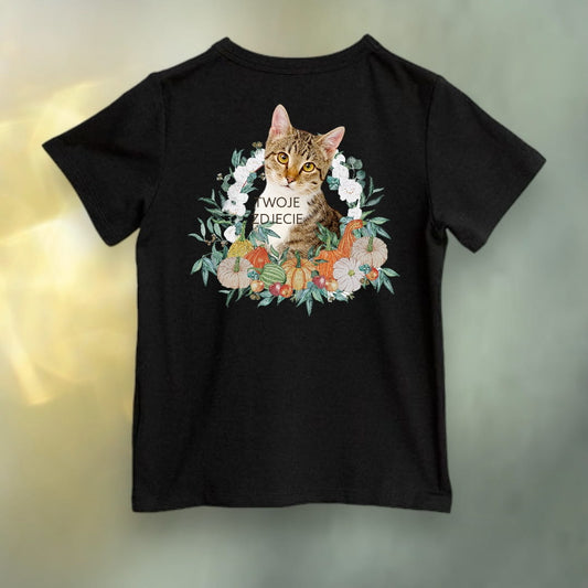 Koszulka z Twoim Pupilem Personalizacja / Biała / Czarna / Dziecięca Unisex / Jesień 1