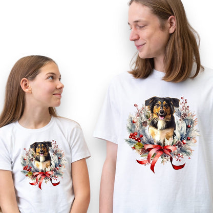 T-shirt z nadrukiem Twój Pupil na koszulce Biały / Czarny / Unisex / Boże Narodzenie 9