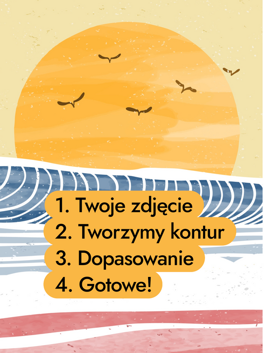 „Fala” Unikatowy Plakat z Twojego Zdjęcia
