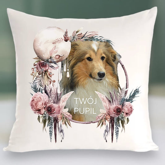 Personalizowany Prezent Poduszka z Twoim Pupilem / Boho 2