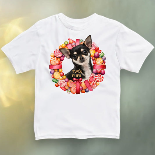 Koszulka z Twoim Pupilem Personalizacja / Biała / Czarna / Dziecięca Unisex / Lizaki 1
