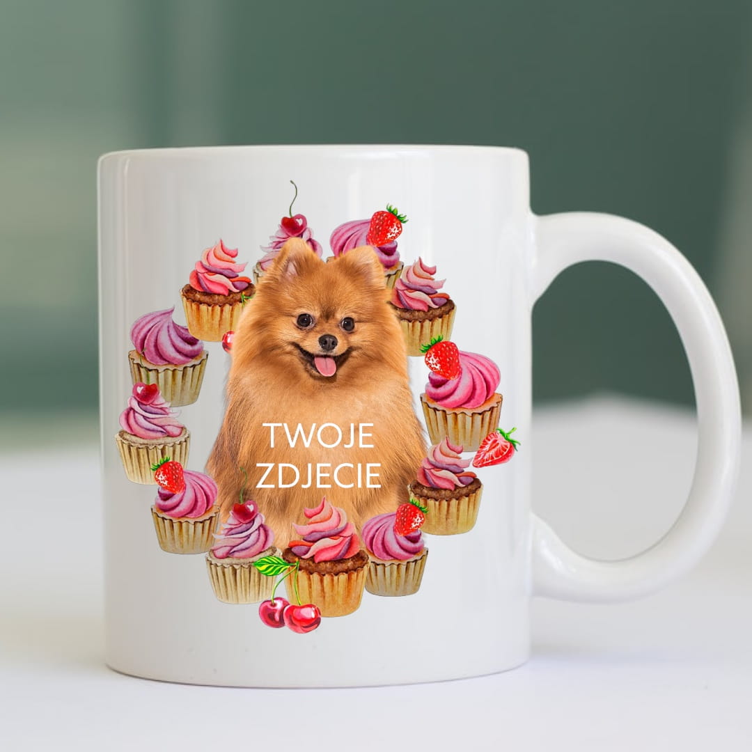 Personalizowany Kubek ze zdjęciem Twojego Pupila / Babeczki