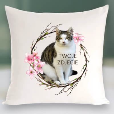Personalizowany Prezent Poduszka z Twoim Pupilem / Wiosna 5