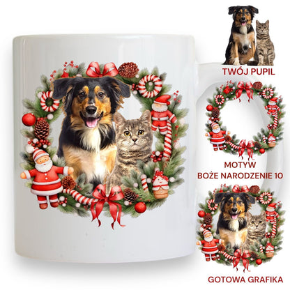 Personalizowany Kubek ze zdjęciem Twojego Pupila / Boże Narodzenie 10