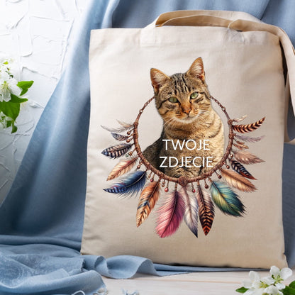 Personalizacja eko Torba ze zdjęciem Twojego Pupila / Boho