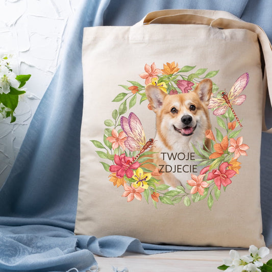Personalizacja eko Torba ze zdjęciem Twojego Pupila / Ważki 1