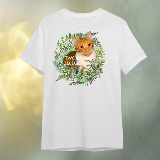 T-shirt z nadrukiem Twój Pupil na koszulce Biały / Czarny / Unisex / Las 3