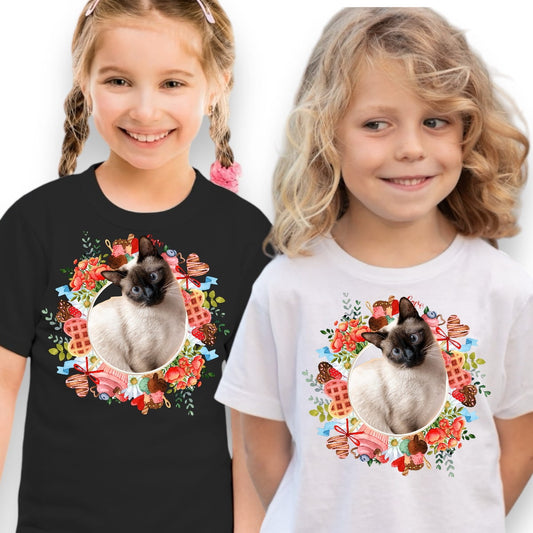 Koszulka z Twoim Pupilem Personalizacja / Biała / Czarna / Dziecięca Unisex / Serce 14