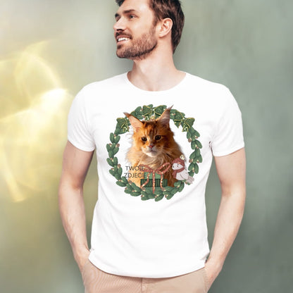 T-shirt z nadrukiem Twój Pupil na koszulce Biały / Czarny / Unisex / Boże Narodzenie 7