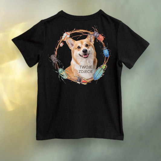 Koszulka z Twoim Pupilem Personalizacja / Biała / Czarna / Dziecięca Unisex / Żuki 1
