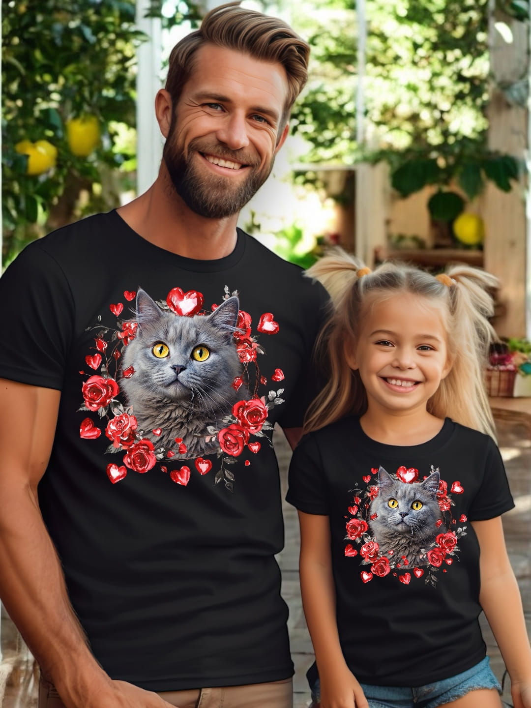 Koszulka z Twoim Pupilem Personalizacja / Biała / Czarna / Dziecięca Unisex / Serce 17