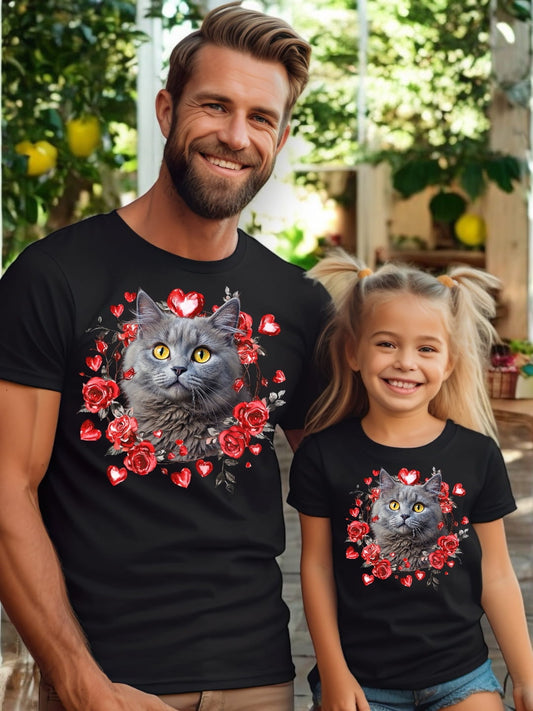 Koszulka z Twoim Pupilem Personalizacja / Biała / Czarna / Dziecięca Unisex / Serce 17