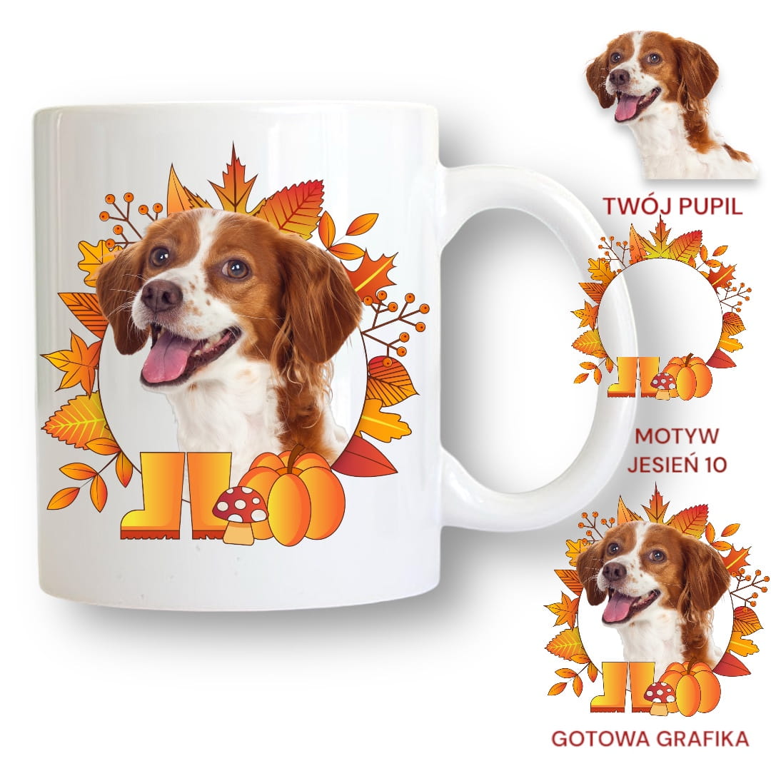 Personalizowany Kubek ze zdjęciem Twojego Pupila / Jesień 10