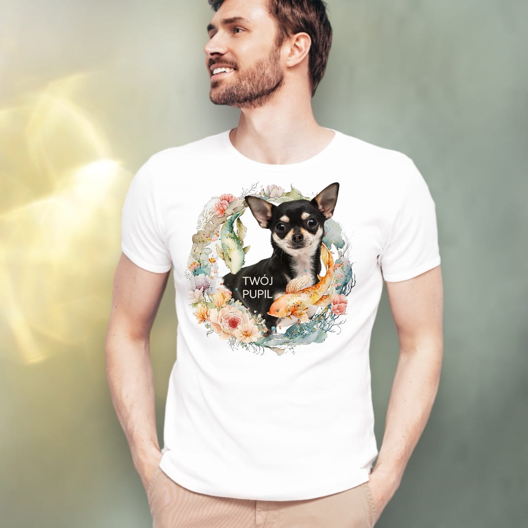 T-shirt z nadrukiem Twój Pupil na koszulce Biały / Czarny / Unisex / Morskie opowieści 4