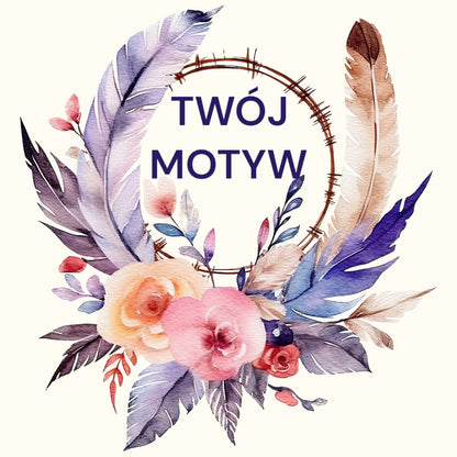 Koszulka z Twoim Pupilem Personalizacja / Biała / Czarna / Dziecięca Unisex / Boho 3