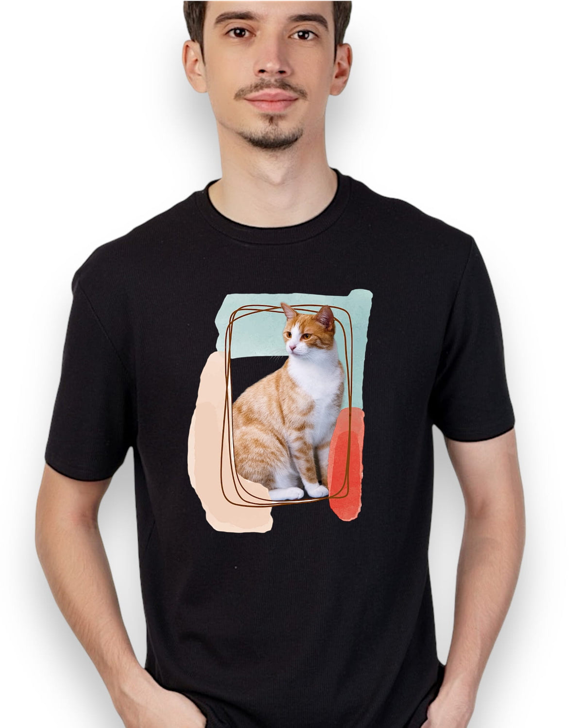 T-shirt z nadrukiem Twój Pupil na koszulce Biały / Czarny / Unisex / Pastele