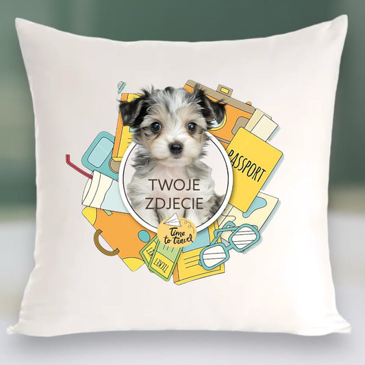 Personalizowany Prezent Poduszka z Twoim Pupilem / Travel 1