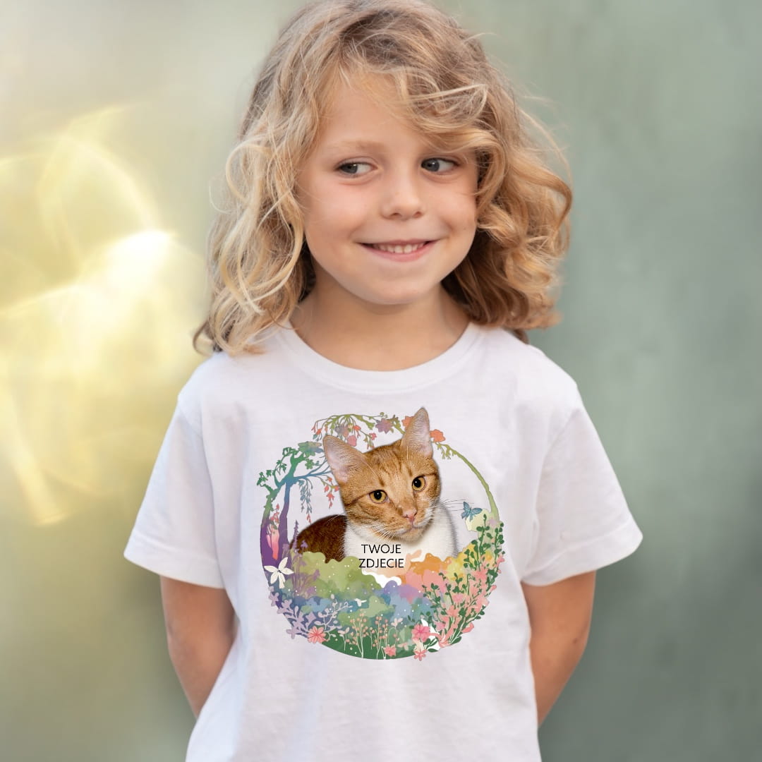 Koszulka z Twoim Pupilem Personalizacja / Biała / Czarna / Dziecięca Unisex / Magia 3