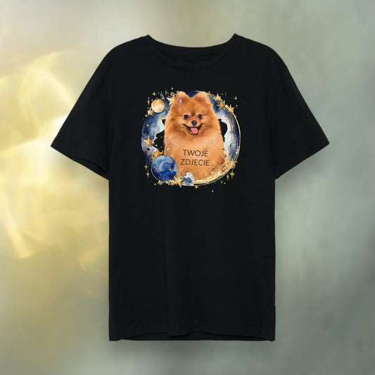 T-shirt z nadrukiem Twój Pupil na koszulce Biały / Czarny / Unisex / Kosmos 1