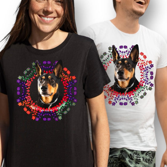 T-shirt z nadrukiem Twój Pupil na koszulce Biały / Czarny / Unisex / Ludowy